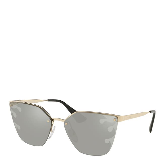 Prada Womens Silver Prada Sunglasses 63mm