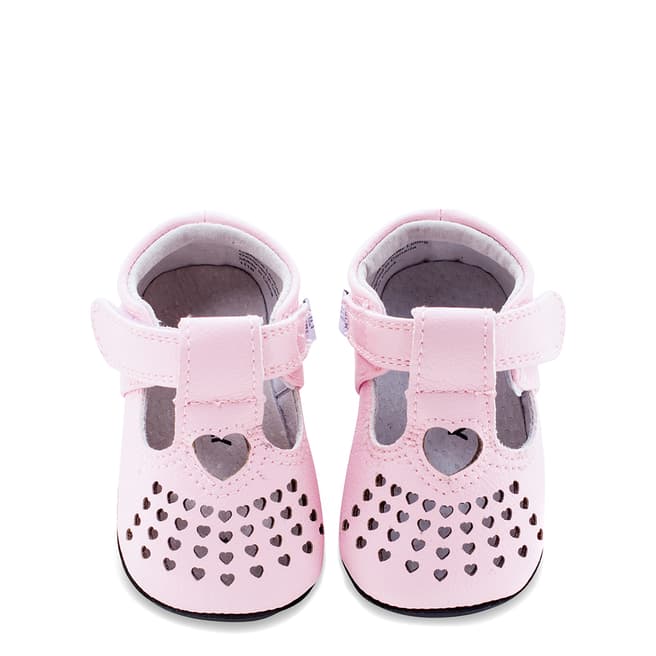 Jack & Lily Pink Tiny Hearts Gianna Booties