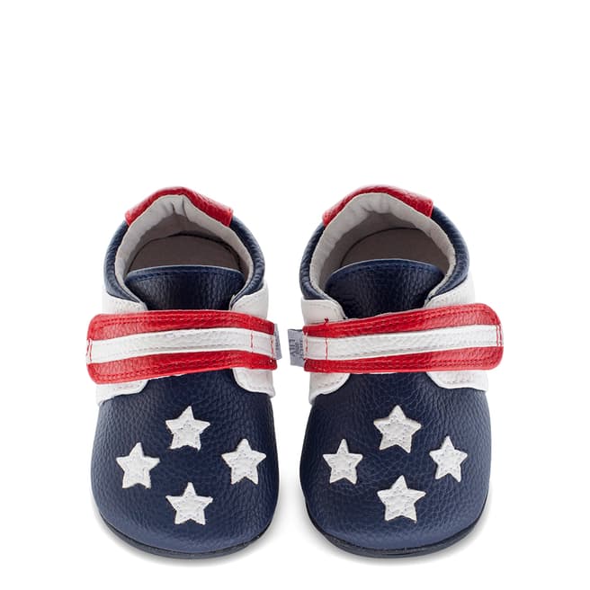 Jack & Lily Red/White/Blue Usa Flag Sam Booties