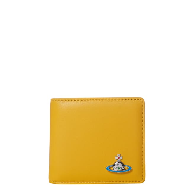 Vivienne Westwood Yellow Billfold with Coin Pocket