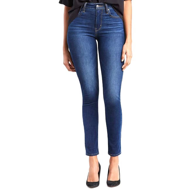 Levi's Mid Blue 721™ High Rise Skinny Stretch Jeans