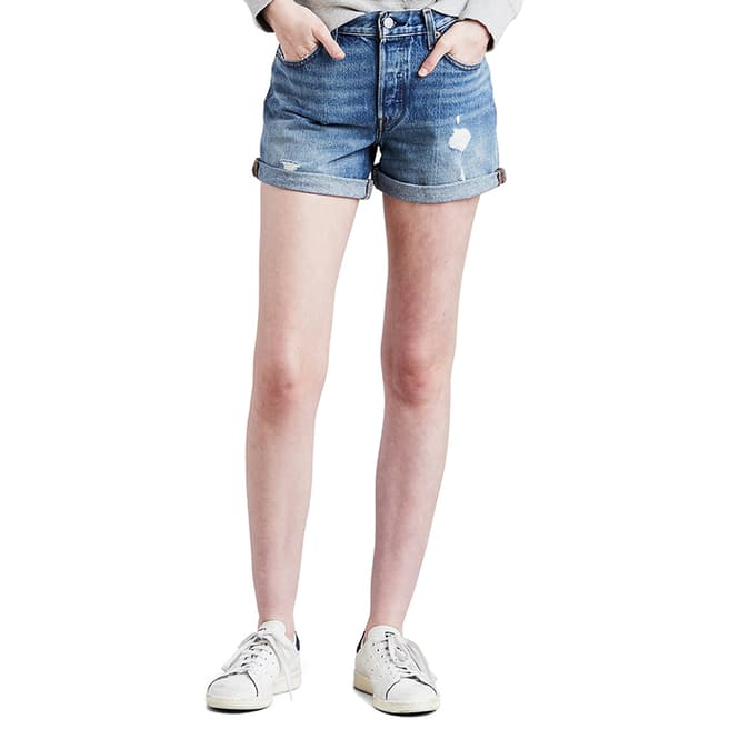 Levi's Blue 501® Rolled Shorts