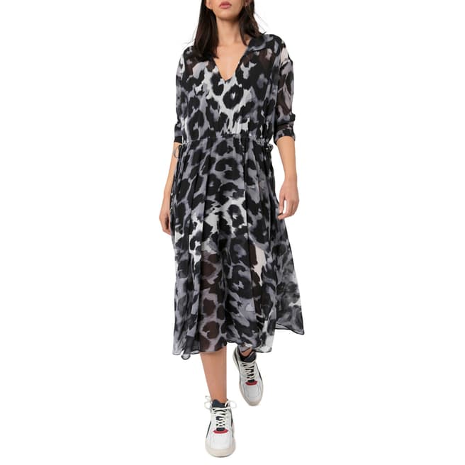 Religion Leopard Print Creation Maxi Dress