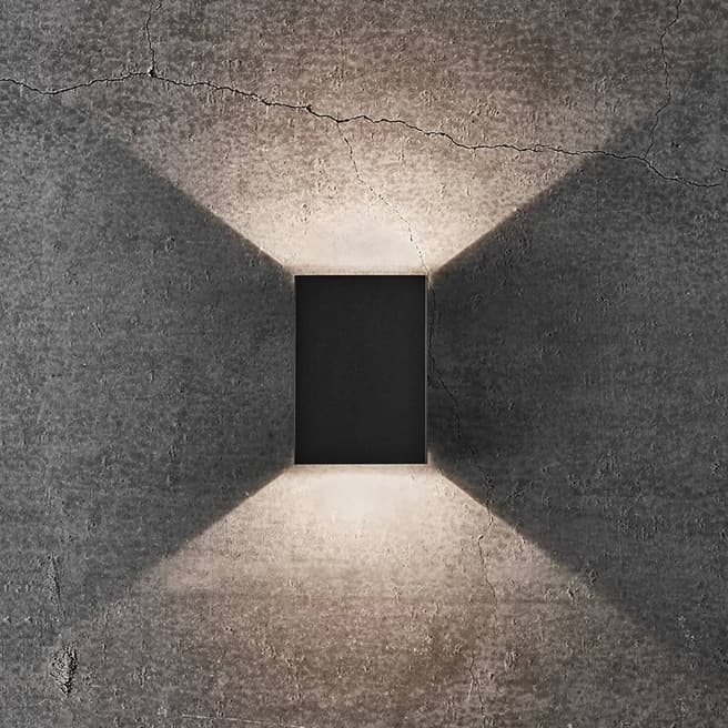 Nordlux Black Steel Fold Wall LED Light 10cm