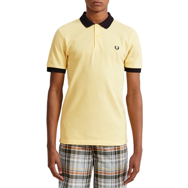 Fred Perry Yellow Colour Block Polo Shirt
