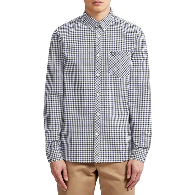 Fred Perry Blue Four Colour Gingham Shirt