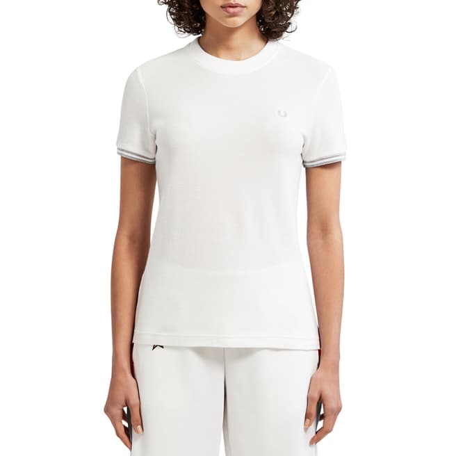 Fred Perry White Twin Tipped T-Shirt