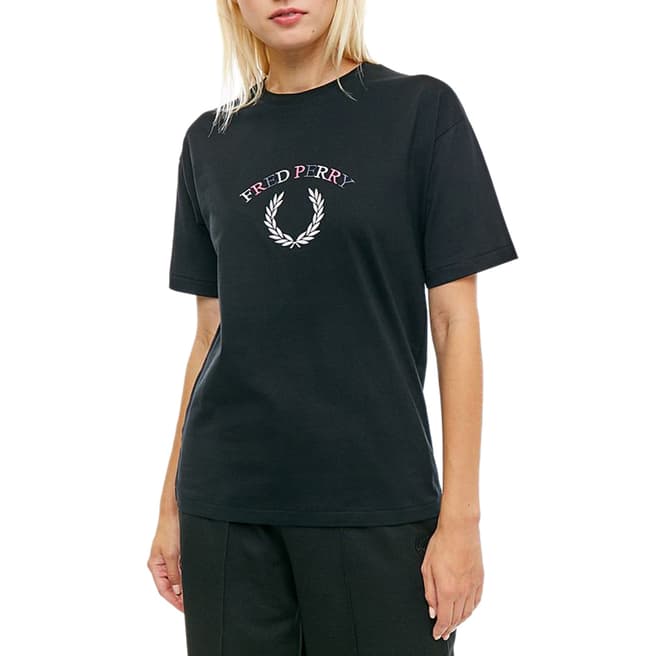 Fred Perry Navy Logo Embroidered T-Shirt