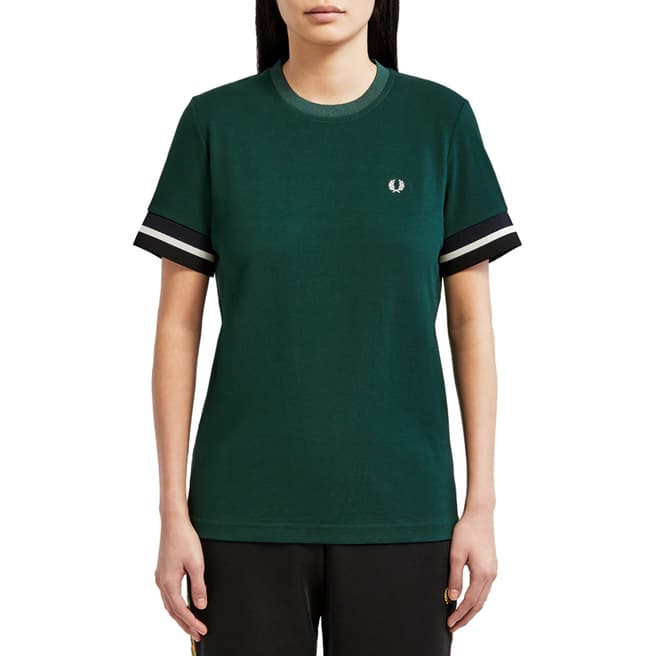 Fred Perry Green Bold Tipped T-Shirt