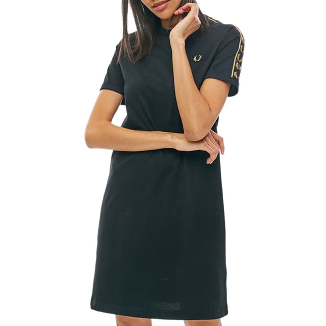 Fred Perry Navy Taped Ringer T-Shirt Dress