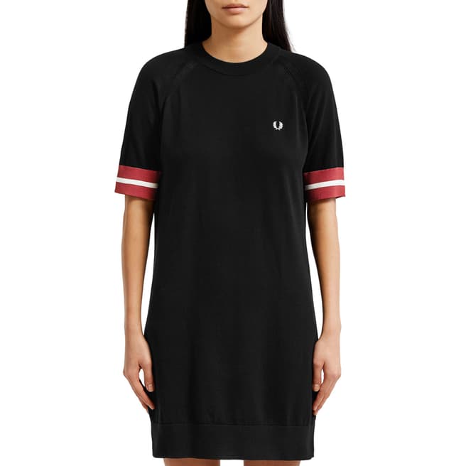 Fred Perry Navy Bold Tipped Knit Dress
