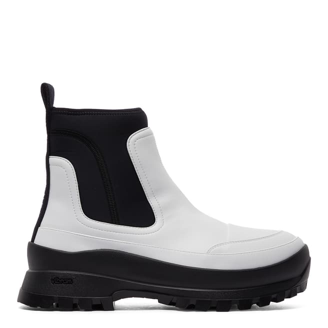 Stella McCartney White Contrast Ankle Boots