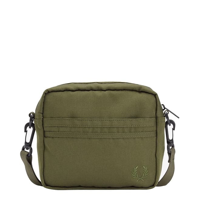 Fred Perry Olive Tonal Tipped Small Side Bag