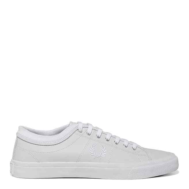 Fred Perry White Leather Kendrick Tipped Cuff Sneakers