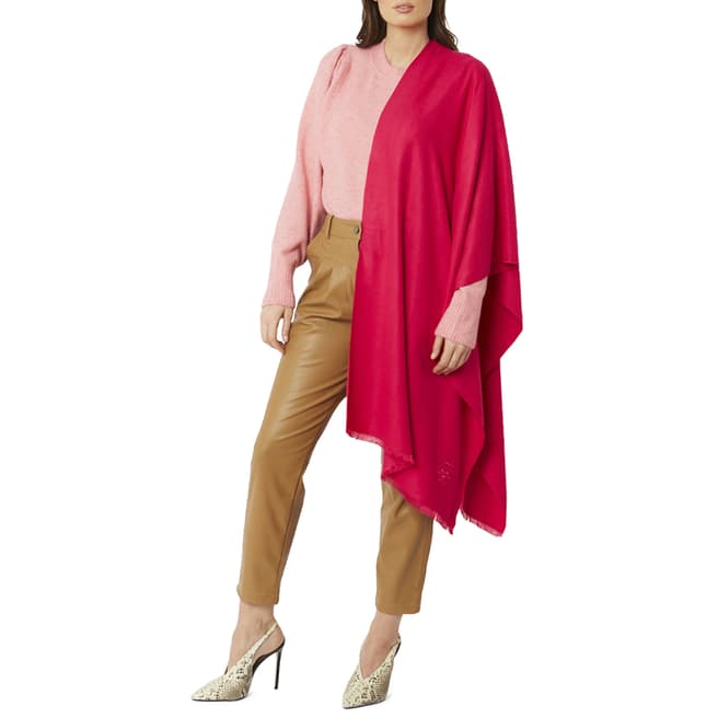 JayLey Collection Pink Cashmere/Silk Blend Pashmina