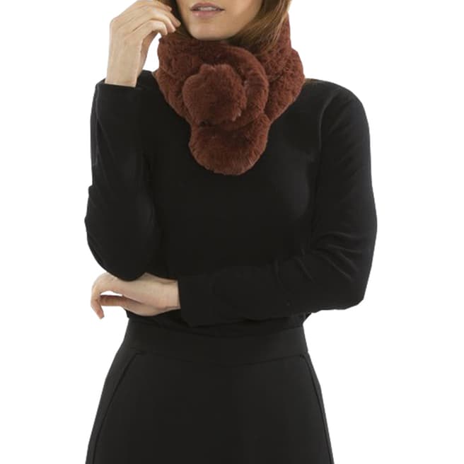 JayLey Collection Chocolate Faux Fur Stole