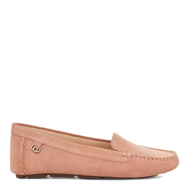 UGG Peach Flores Suede Loafers