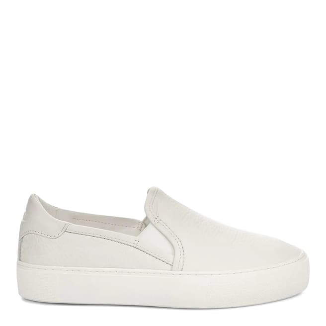UGG White Jass Leather Slip On Trainers