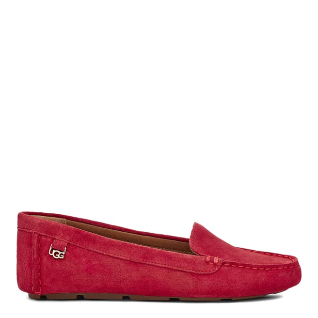 UGG Ruby Red Flores Suede Loafers
