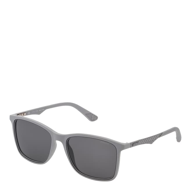 Police Matte Light Grey Rectangle Sunglasses