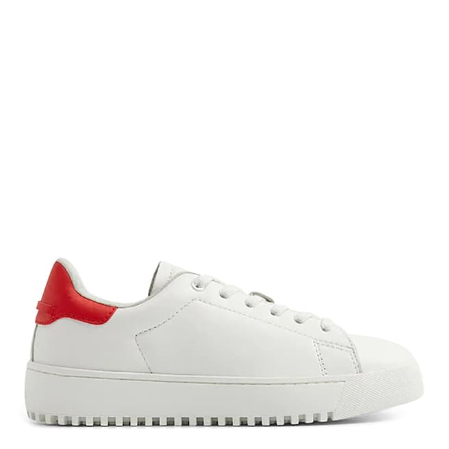 Mango Boy's White Lace-Up Leather Sneakers