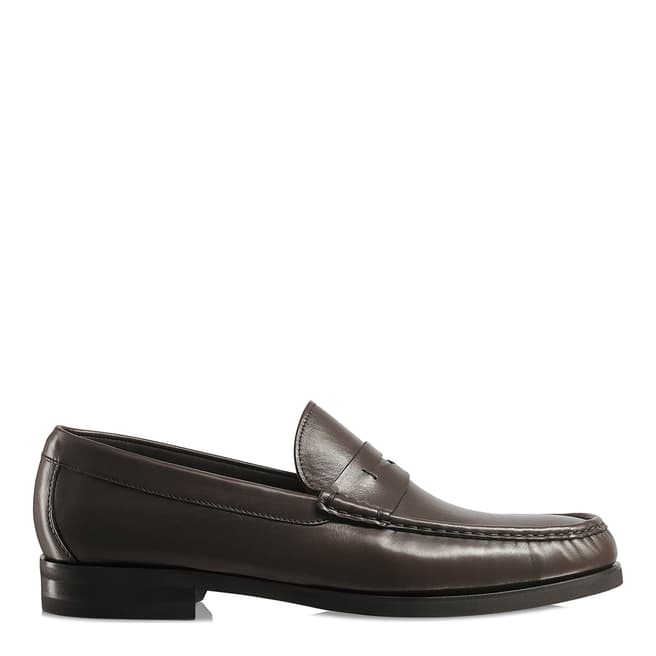 Russell & Bromley Brown Leather Saturn Classic Loafers