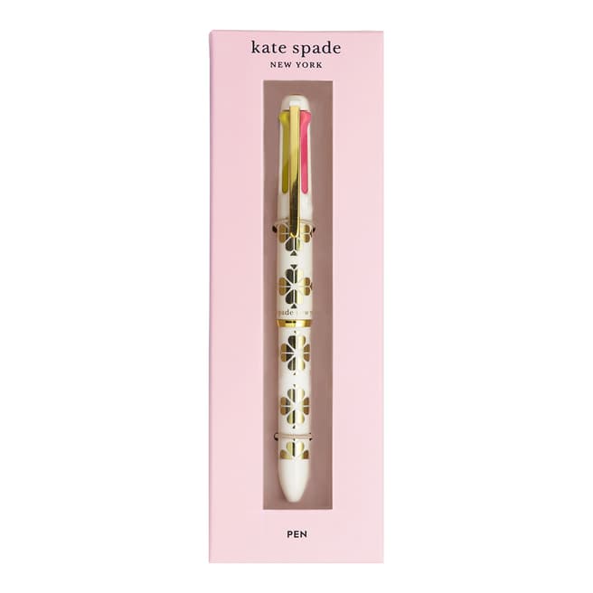 Kate Spade Gold Spade Flower Multi Click Gel Pen