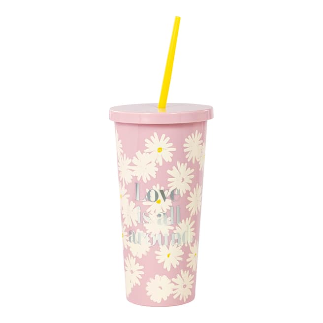 Kate Spade Tumbler with Straw, Love is all around