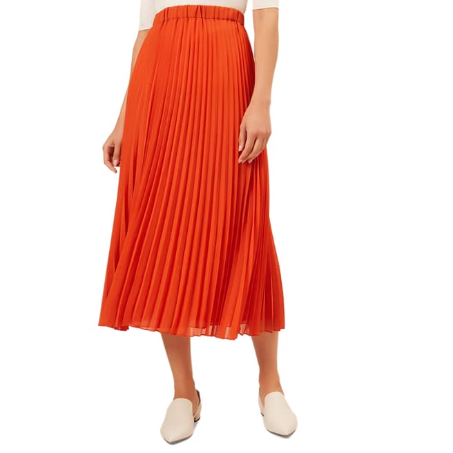 Hobbs London Orange Lilita Skirt