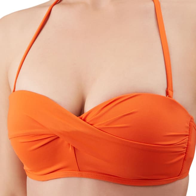 Hobbs London Orange Amelia Bikini Top