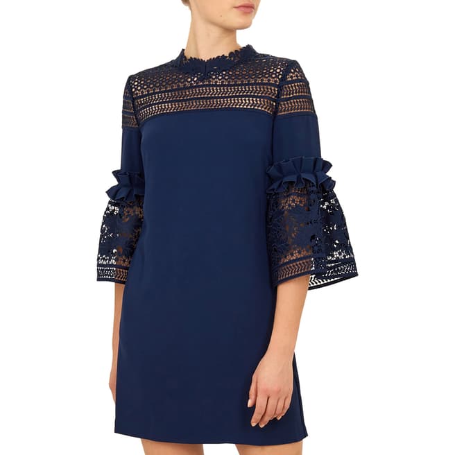 Ted Baker Navy Lucila Lace Dress