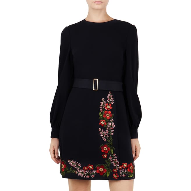 Ted Baker Midnight Siliia Embroidered Dress