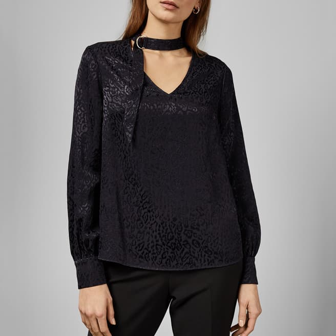 Ted Baker Midnight Maybela D Ring Top