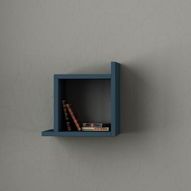 Decortie Box Shelf, Turquoise