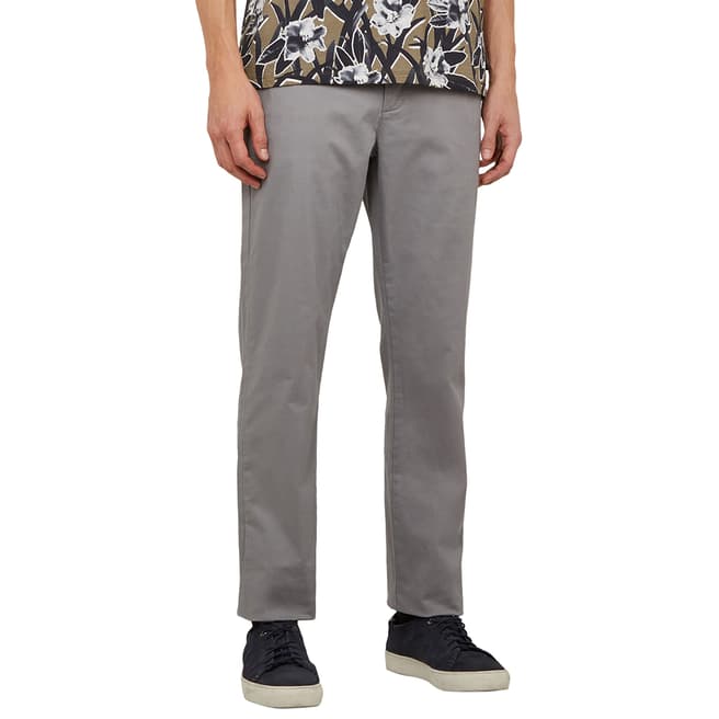 Ted Baker Grey Clenchi Classic Stretch Chinos