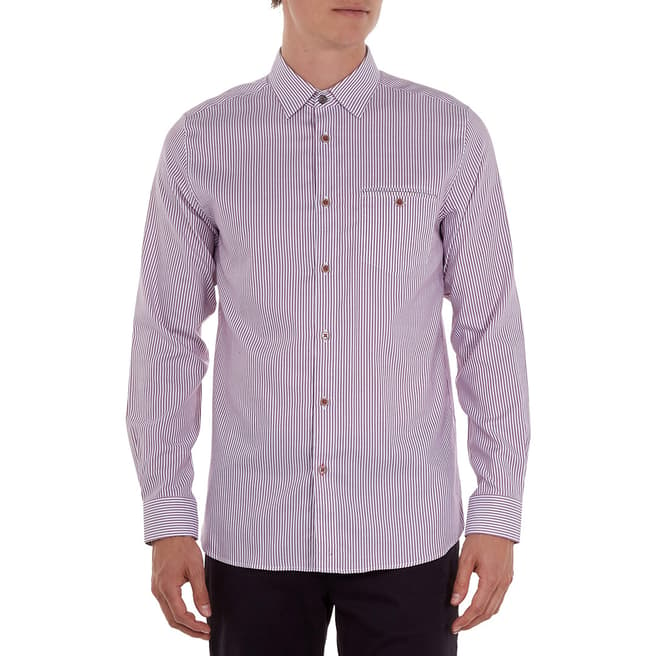 Ted Baker Red Lonstri Cotton Shirt