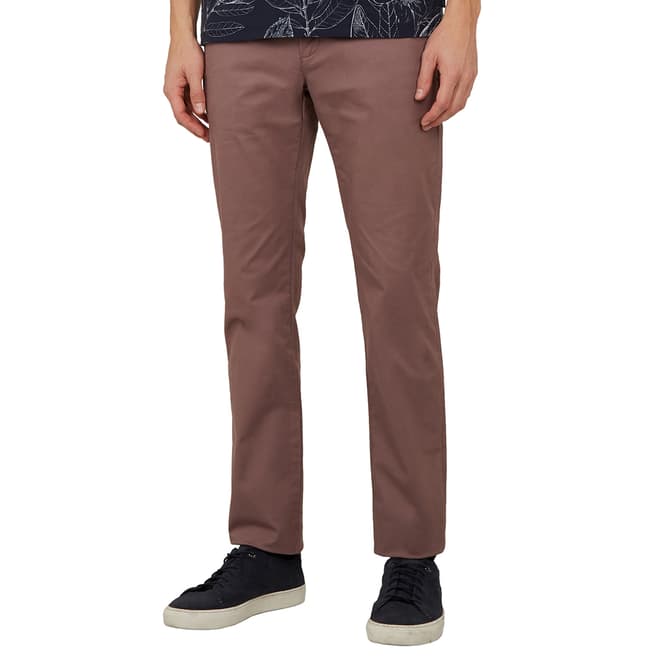 Ted Baker Pink Seenchi Slim Stretch Chinos