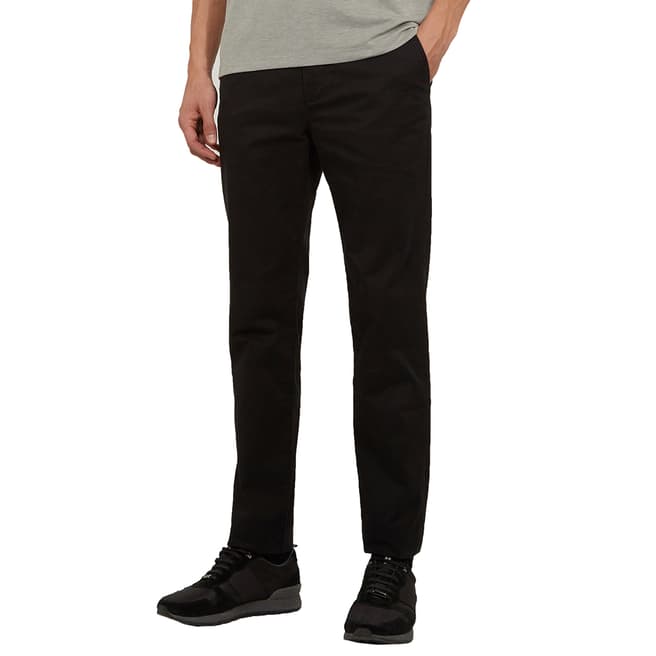 Ted Baker Black Teenchi Tapered Stretch Chinos