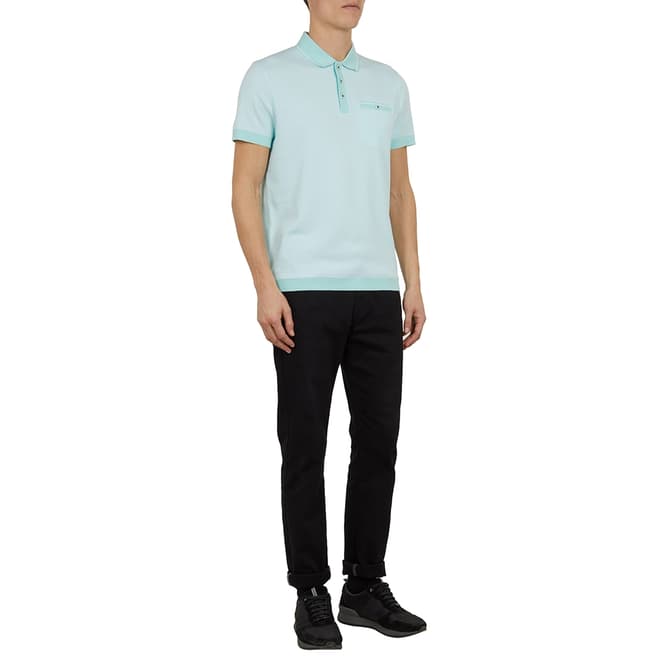 Ted Baker Mint Troop Cotton Polo Shirt