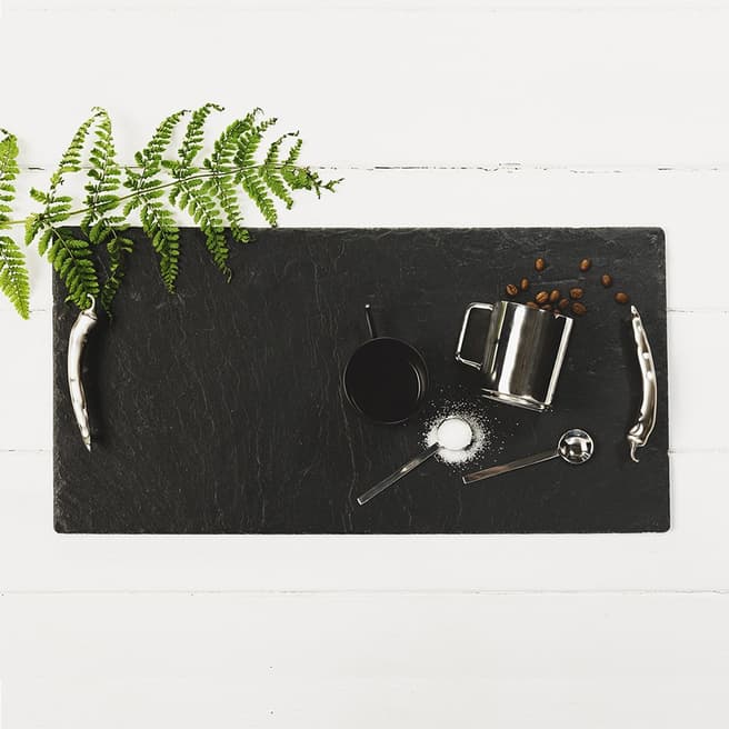 Just Slate Large Serving Tray with Chilli Handles