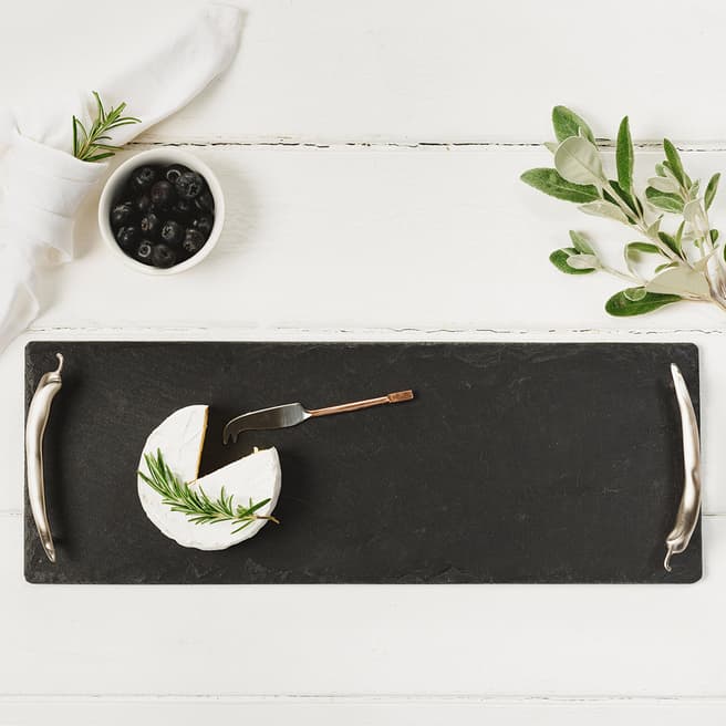 Just Slate Small Serving Tray with Chilli Handles