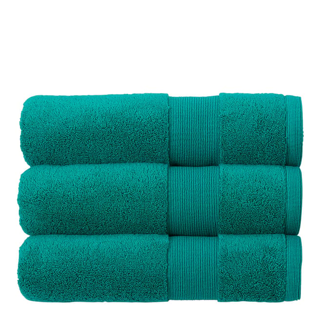 Kingsley Carnival Pack of 6 Face Cloths, Emerald