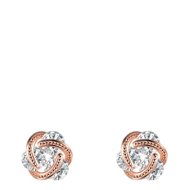 Ma Petite Amie Rose Gold Crystal Earrings