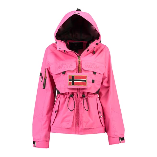 Geographical Norway Pink Butcheta Hooded Jacket