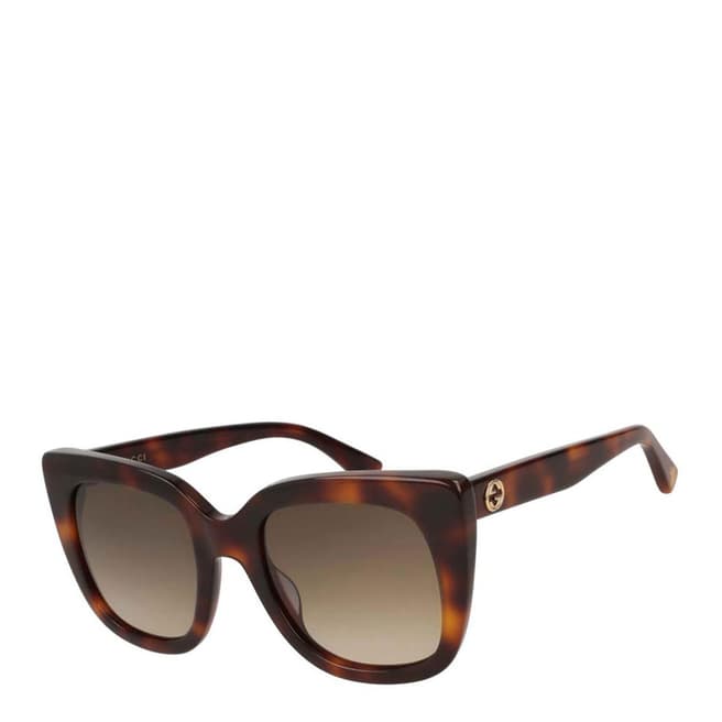 Gucci Women's Brown Gradient Gucci Sunglasses 51mm