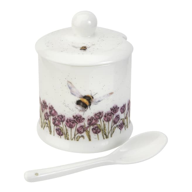 Royal Worcester Bumble Bee Conserve Pot