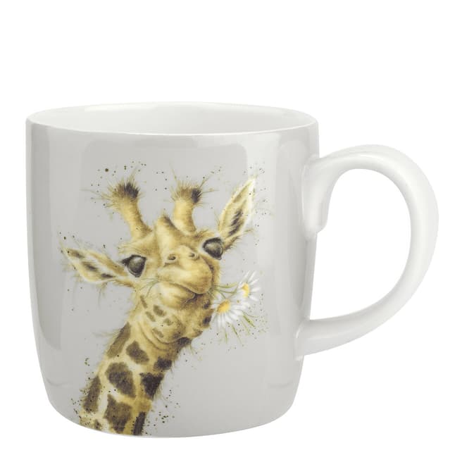 Royal Worcester Flowers Giraffe Mug in Gift Box
