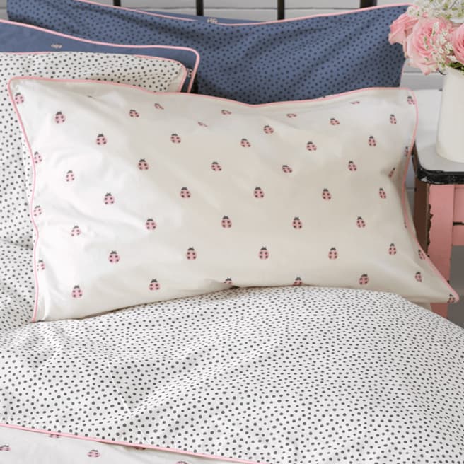 Anorak Ladybirds Housewife Pillowcase, White