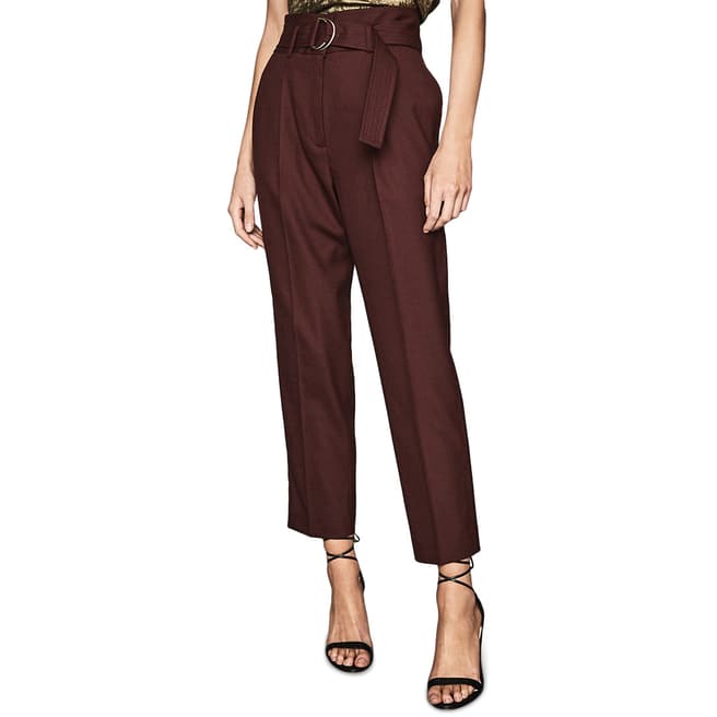 Reiss Berry Blythe Belted Wool Trousers
