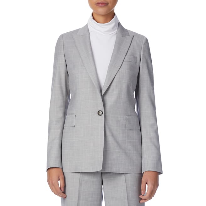 Reiss Grey/Pink Hailey Wool Jacket